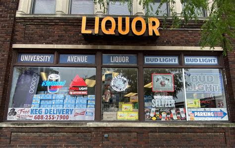 University liquor - Divey little place along University but, well, it's a liquor store and you shouldn't complain. The hardest part was actually finding the entrance, which was up some stairs to the right of the store. Not the most intuitive. Anyhow, got what I needed. Decent selection. While I've seen more, I was just looking for local beer and found it. 